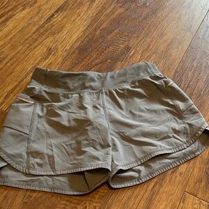 Athleta girls gray athletic shorts
